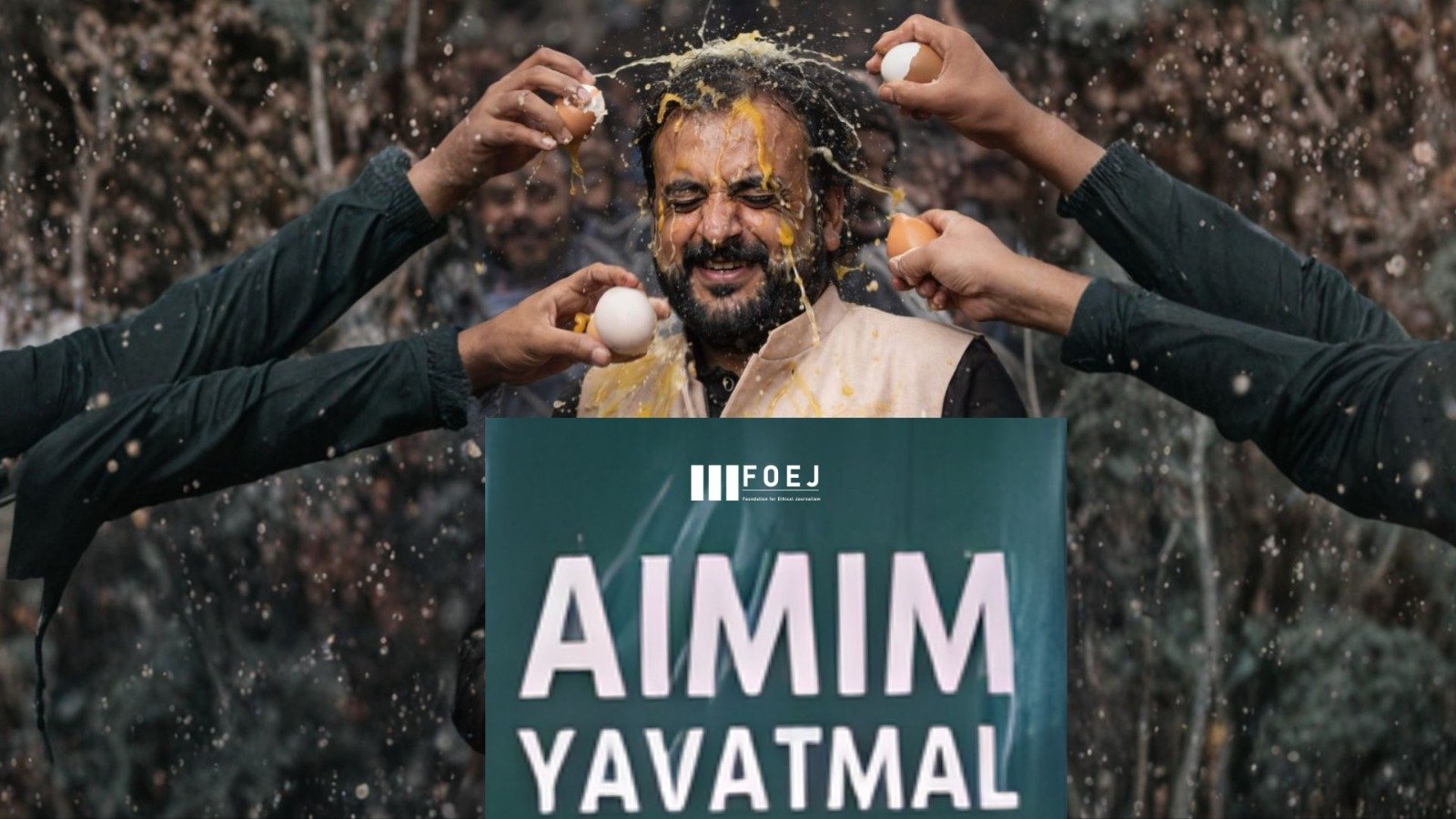 AIMIM Leader Imtiaz Jaleel Targeted With Eggs During Maharashtra Poll Campaign