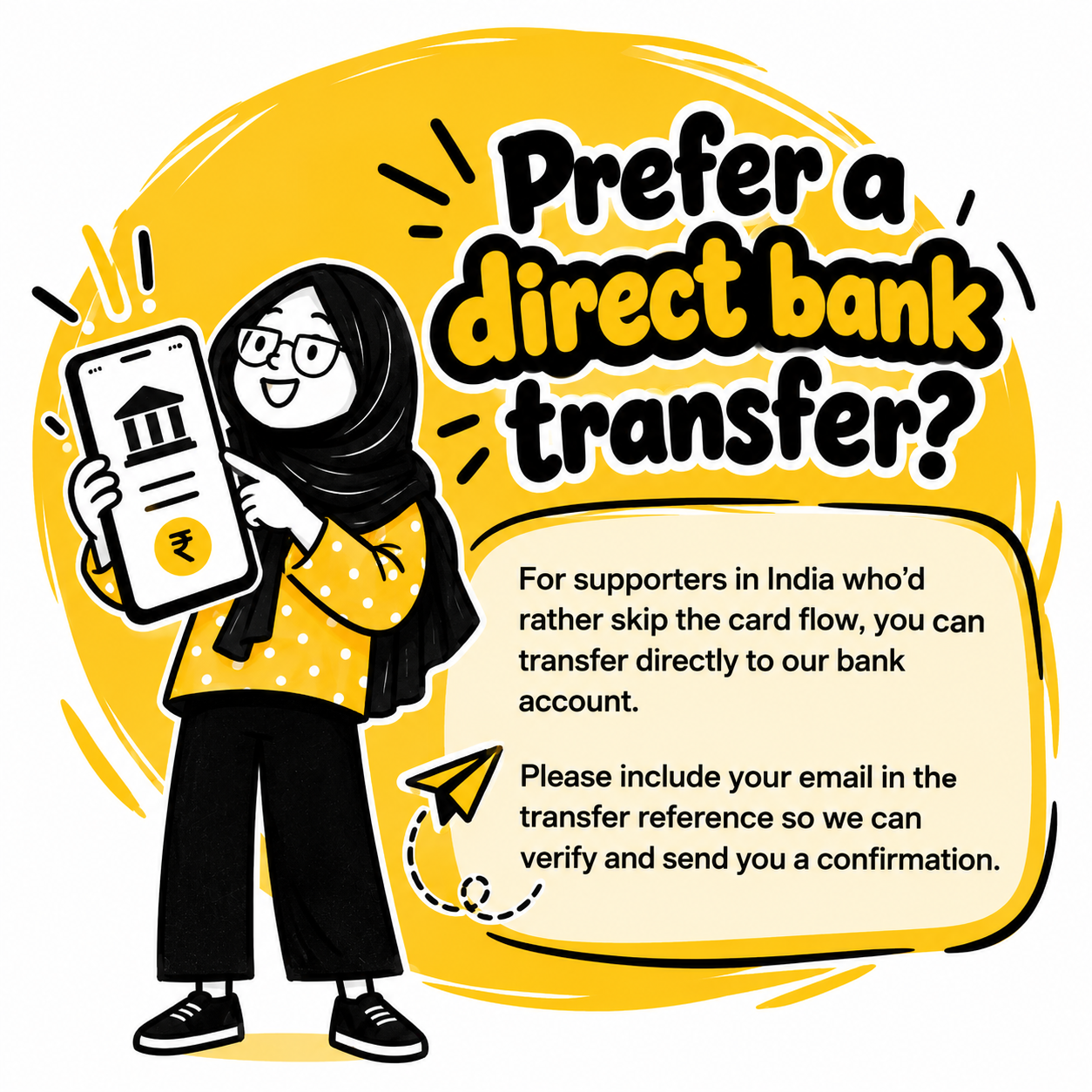 Support FoEJ Media through bank transfer